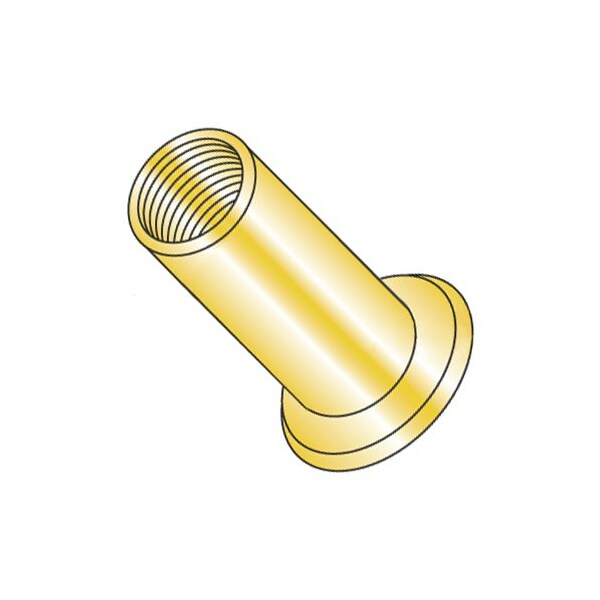 Newport Fasteners Rivet Nut, #10-32 Thread Size, 0.396 in Flange Dia., 0.516" L, Steel, 1000 PK 872542 - main